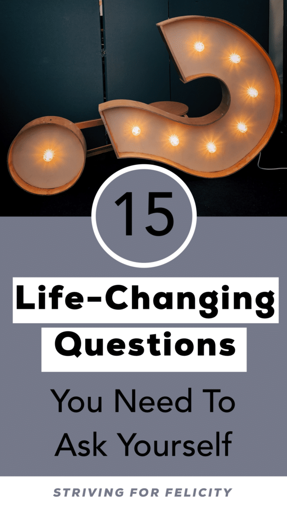 Striving for Felicity 15 Life-Changing Questions