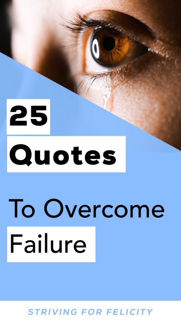 Striving for Felicity 25 Quotes To Overcome Failure