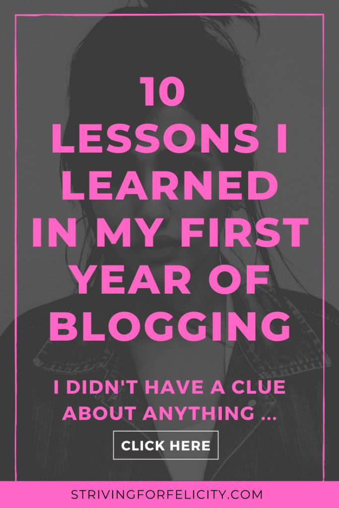 10 lessons I learned in my first year of blogging