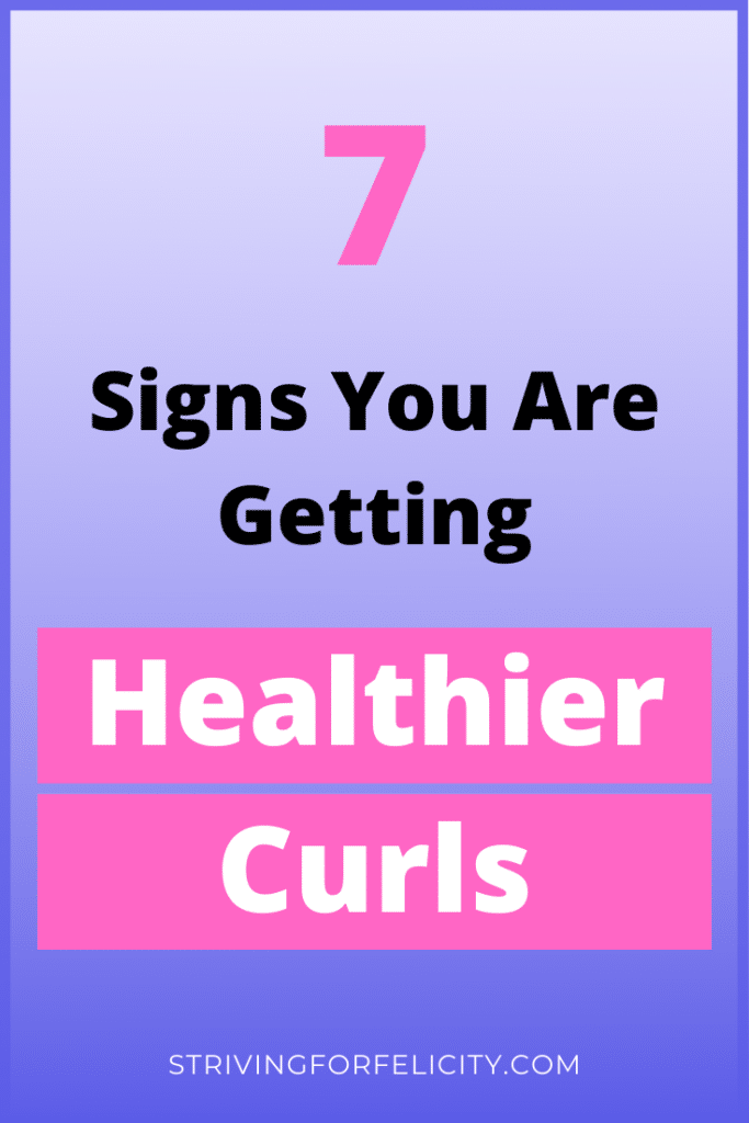 7 signs you are getting healthier curly hair
