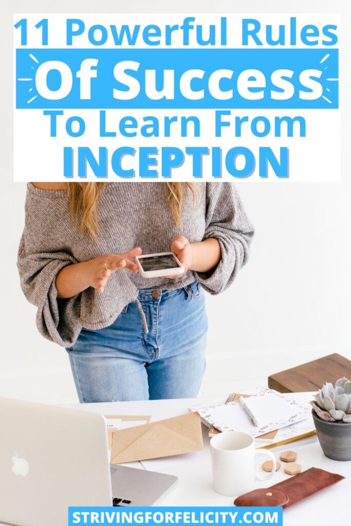 11 tips for success to learn from Inception