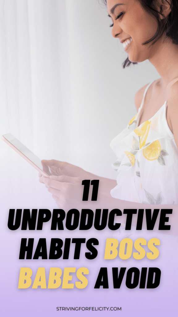 habits that destroy your productivity