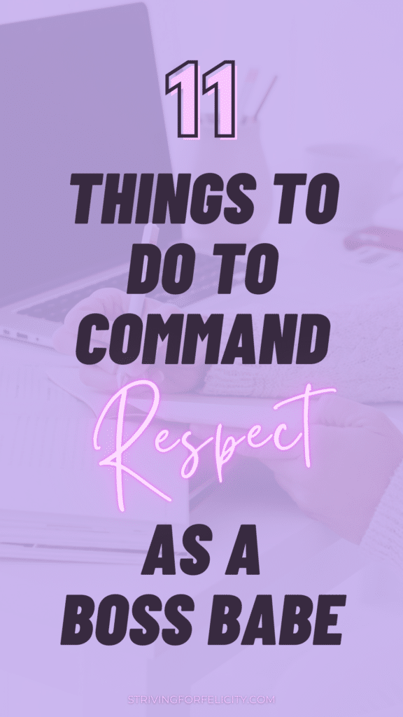 how to earn respect