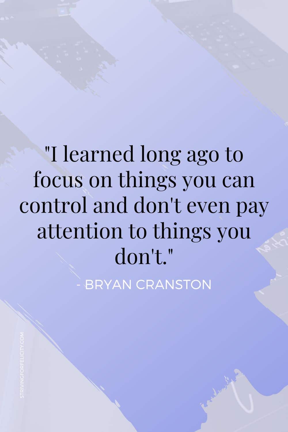 quote about comparison by Bryan Cranston
