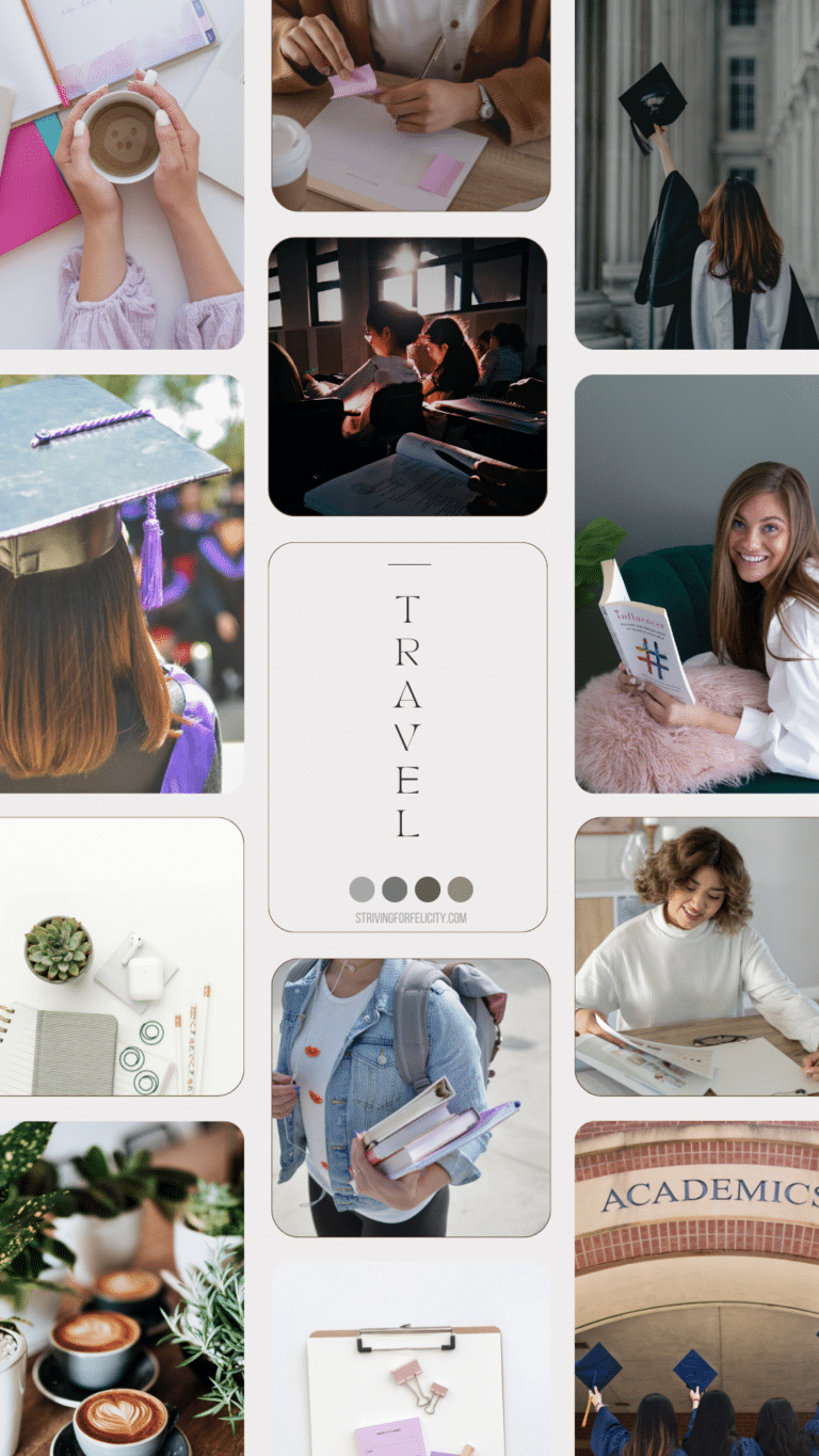 Study Motivation Backgrounds & Study Vibe Mood Boards
