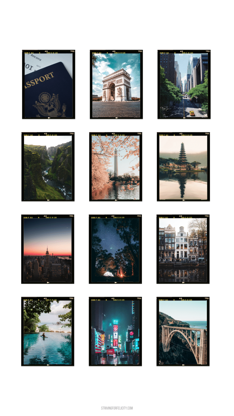 34 Traveling Phone Backgrounds & Vision Boards