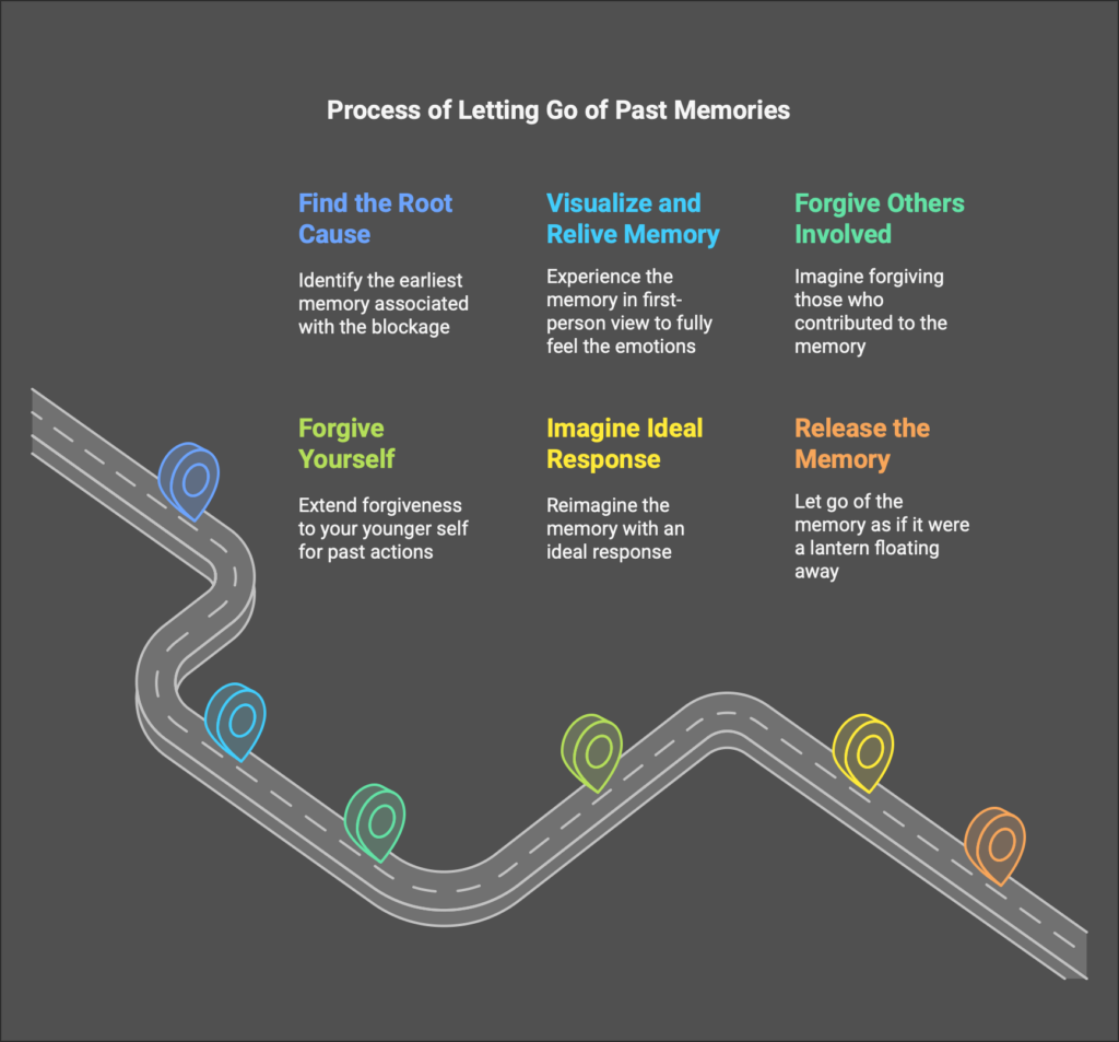 a street that symbolises the process of letting go of the past